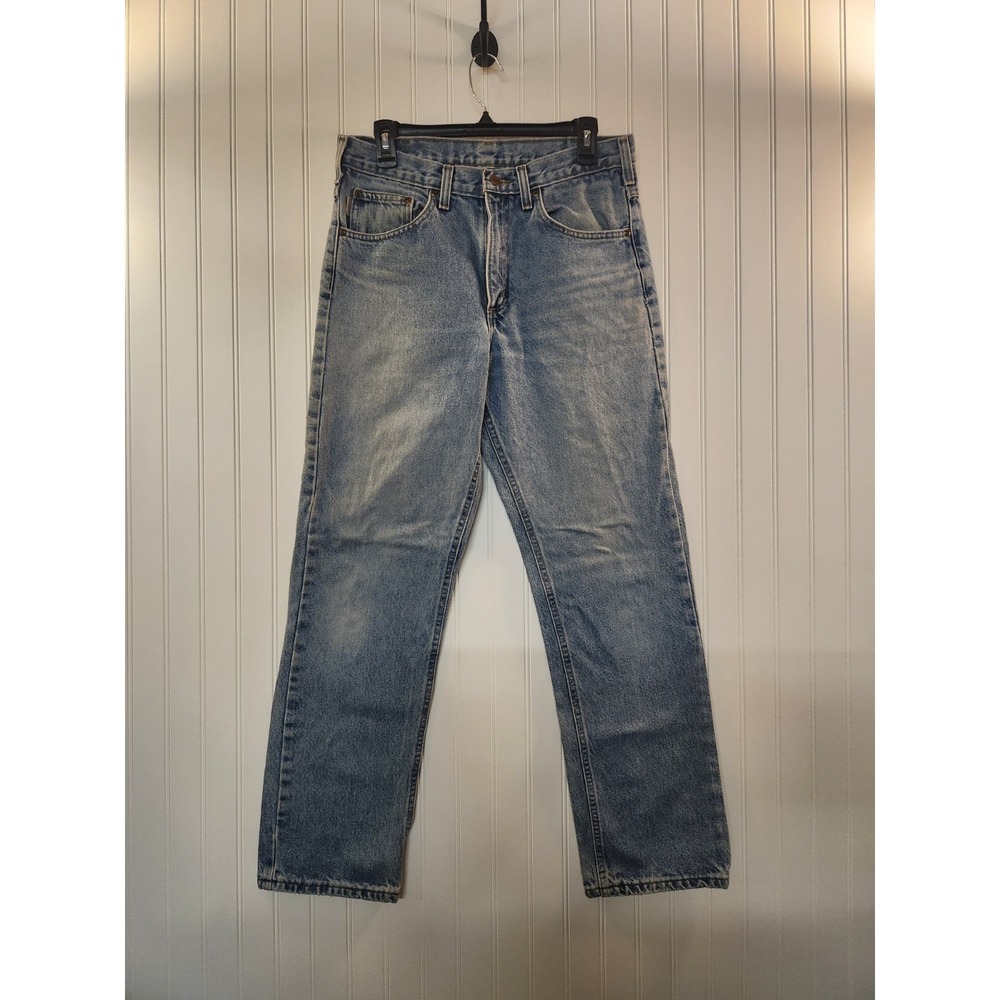 Vintage Carhartt Men's Light Blue Traditional Fit Jean Size W32x32L Work Outdoor